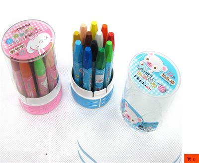 批發(fā)正品愛(ài)好68014-18益智蠟筆 安全無(wú)毒的兒童涂鴉新選擇